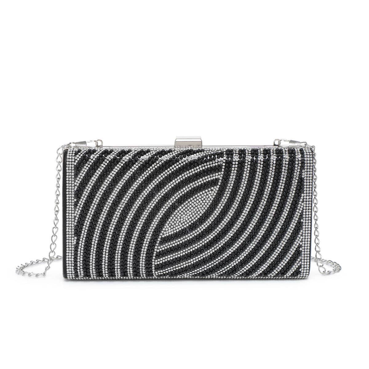 Papaya Fashion Ltd - Wholesale Clutch Bag - Women's - 1116-Single side diamante bag with pearls on the front0