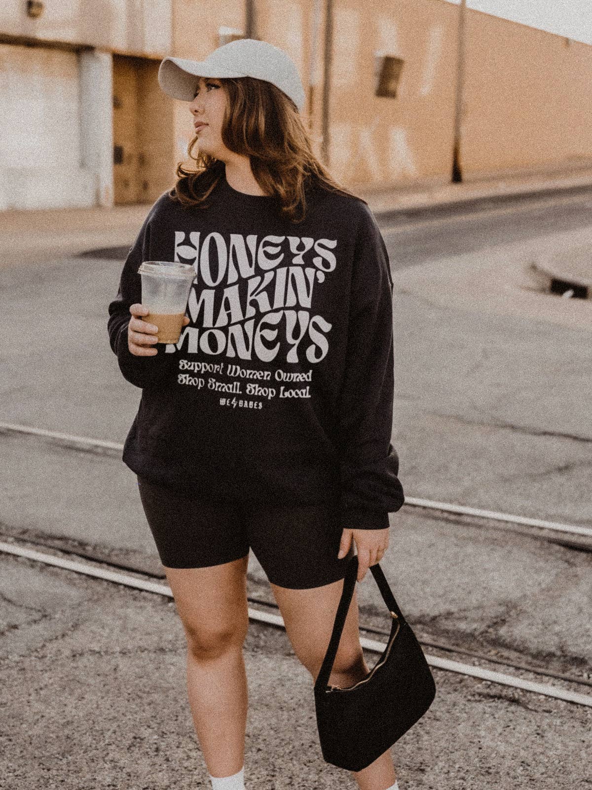 WE THE BABES - Wholesale Graphic Sweatshirt - Women's - Support Women Owned 2.0 Graphic Sweatshirt - Black3