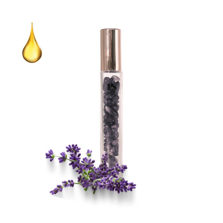 Lavender Oil - Amethyst Essential Oil Roller for wholesale by Positivity Shop