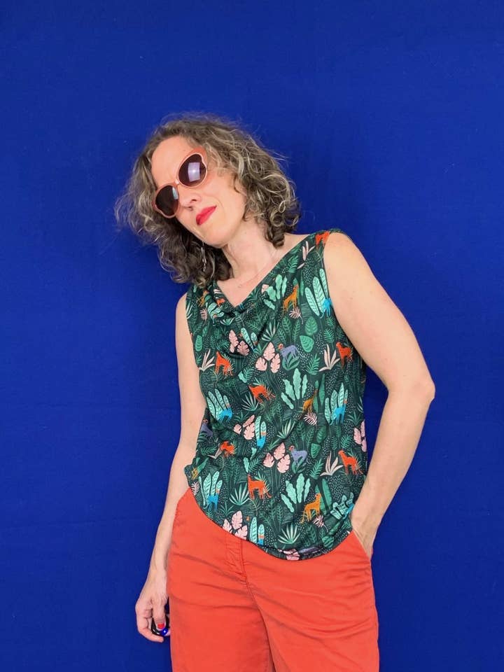 Ayumi T-shirt - Wild Print for wholesale by La Compiano