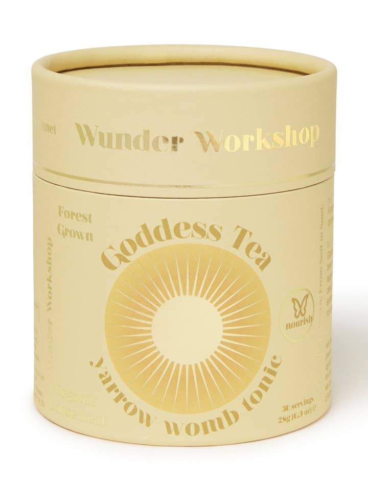 GODDESS TEA - Tônico para o útero de Yarrow por atacado de Wunder Workshop