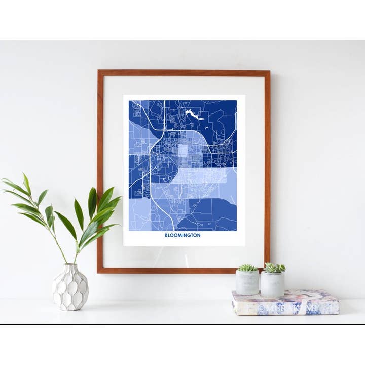 Juanita's Adventures - Wholesale Art Print - Juanitas Bloomington Map Print3