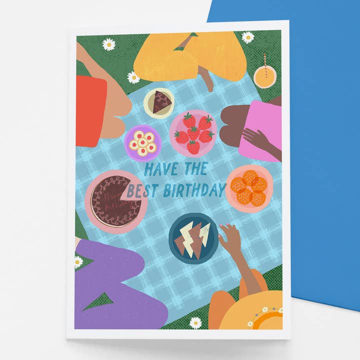 Picnic Birthday Card for wholesale by Francesca Iannaccone