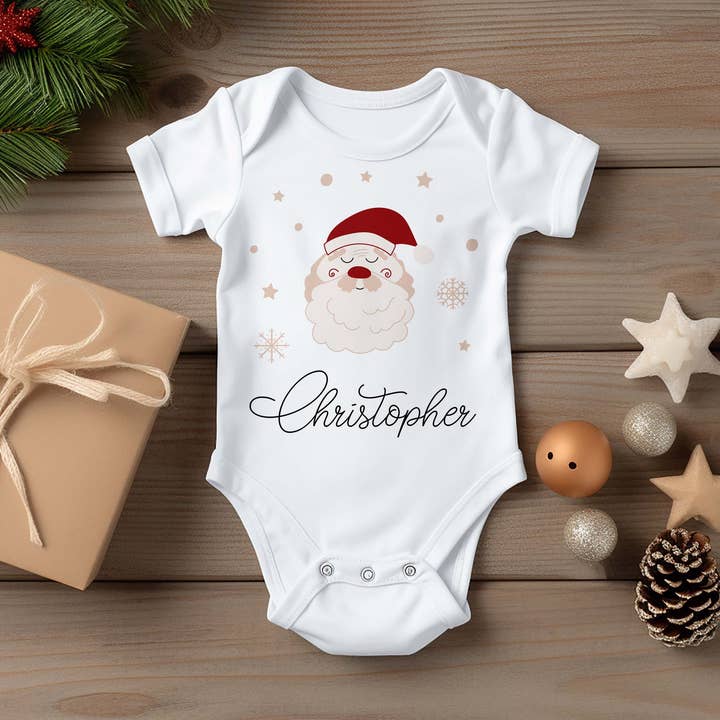 Personalized Christmas Onesies | Christopher for wholesale by Etchey
