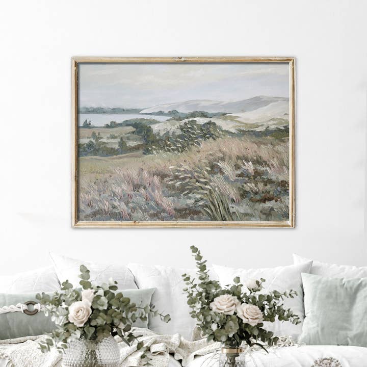 Bluff Above The Lake Traditional Art Print for wholesale by Paper House Print Shop
