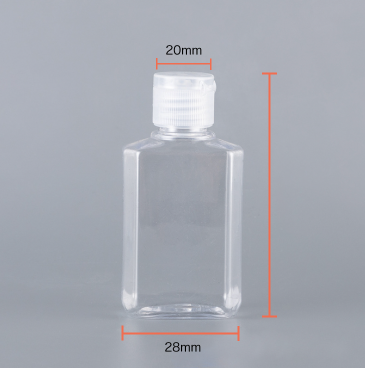 Terre & Eau Personal Care - Wholesale Travel Container - Clear Plastic Travel Sanitizer Bottles 60ml2