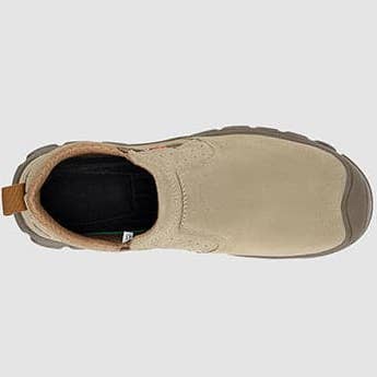 Kaki Chaussures de travail de sécurité à enfiler à bout en acier résistant aux perforations FitVille pour hommes en vente sur Faire5