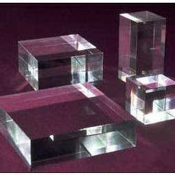 Plasticmart - Wholesale Decorative Tabletop Object - 1.00" Clear Acrylic/Lucite Blocks and Bases all sizes2