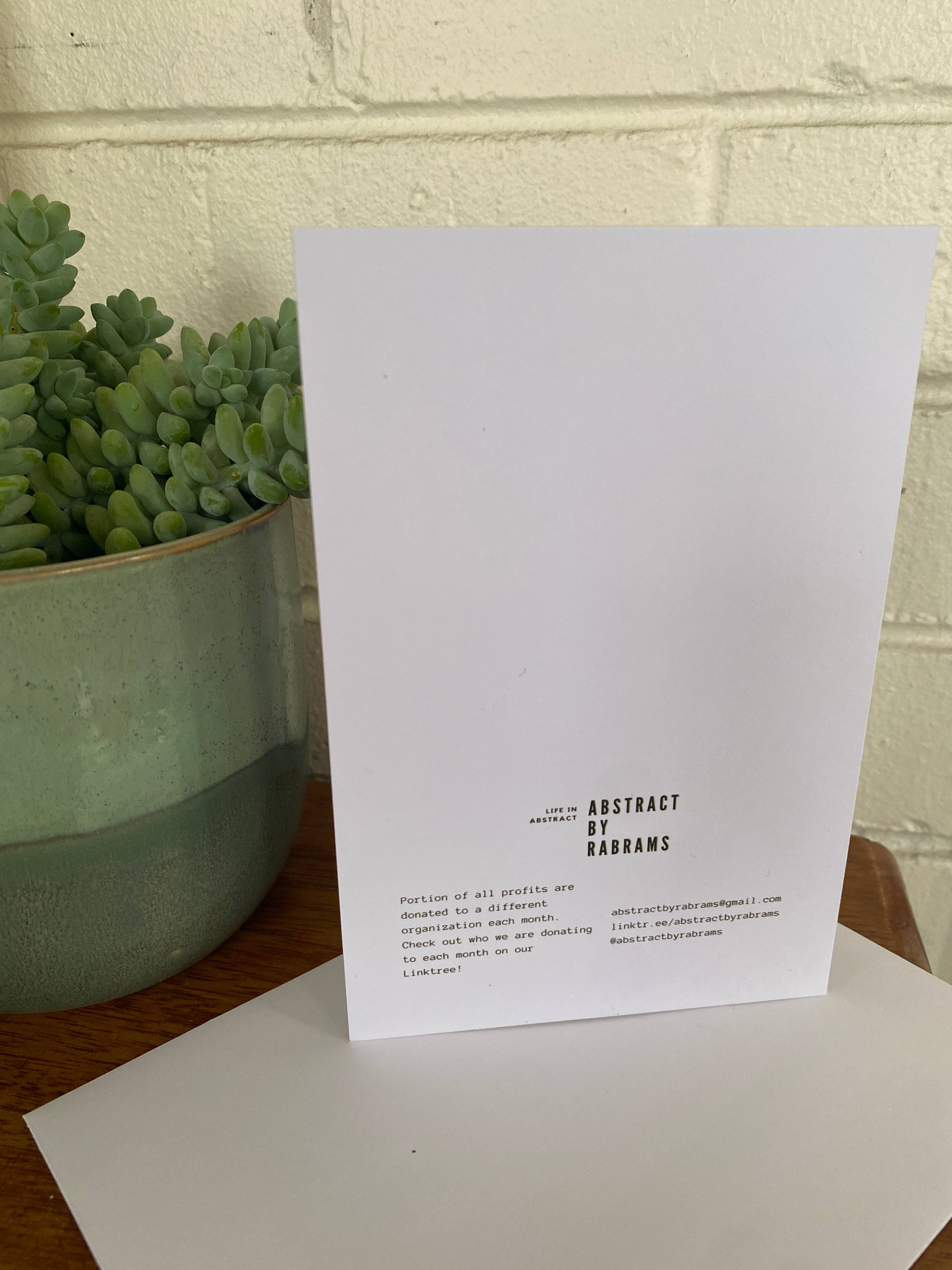 AbstractbyRabrams - Wholesale Congratulations Card - Mazel Tov Card - Orange, Pink - Bat Mitzvah - Judaica - Bar Mitzvah - Bris - B'nai Mitzvah 4