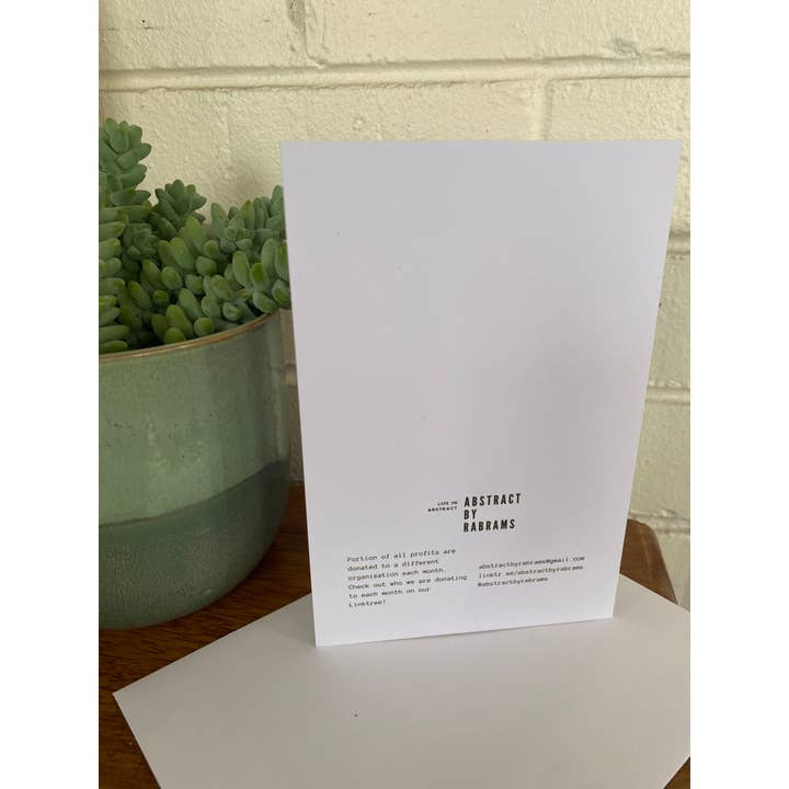 AbstractbyRabrams - Wholesale Congratulations Card - Mazel Tov Card - Orange, Pink - Bat Mitzvah - Judaica - Bar Mitzvah - Bris - B'nai Mitzvah 4