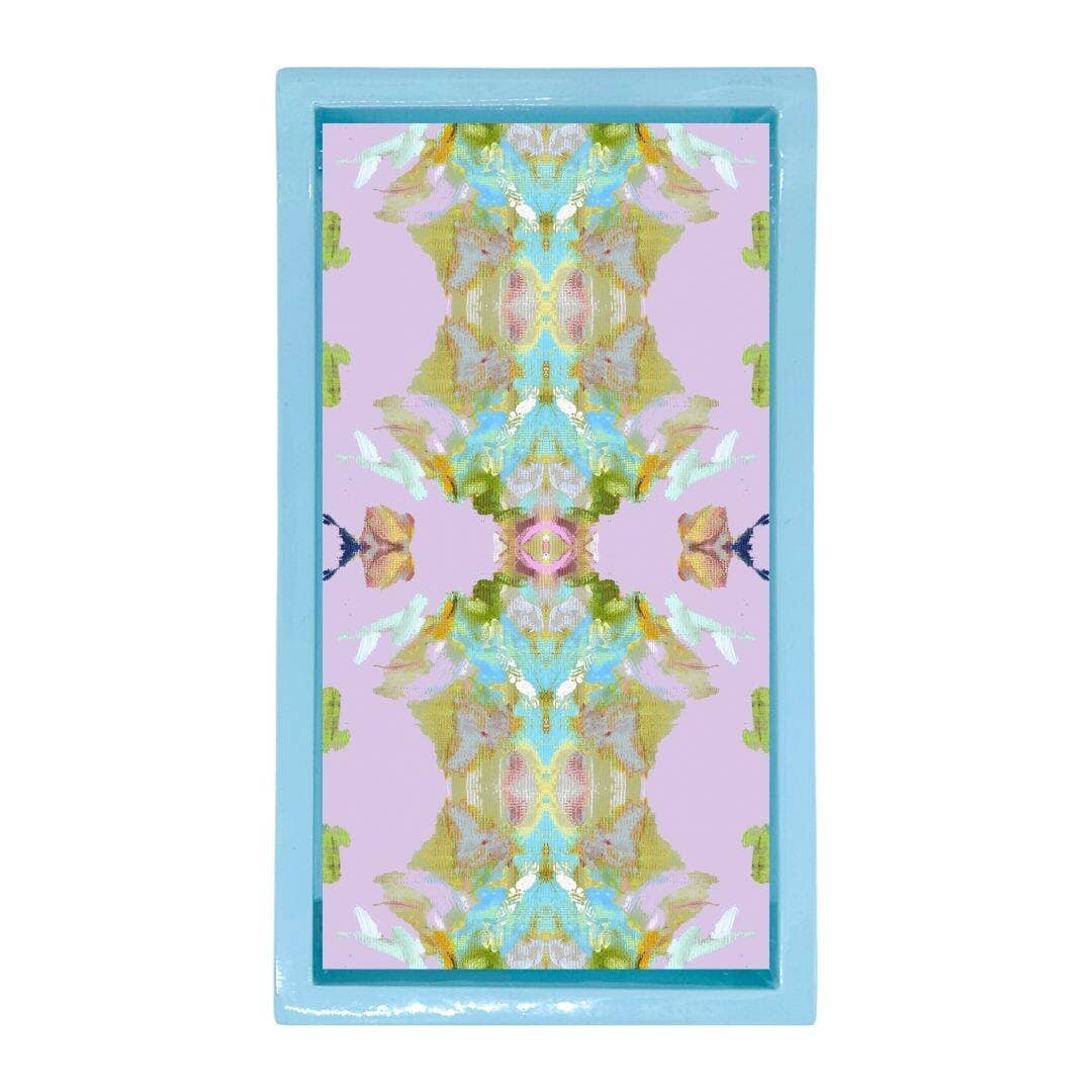 Laura Park Designs - Wholesale Napkin Holder - Light Blue Bamboo Guest Towel Holder1