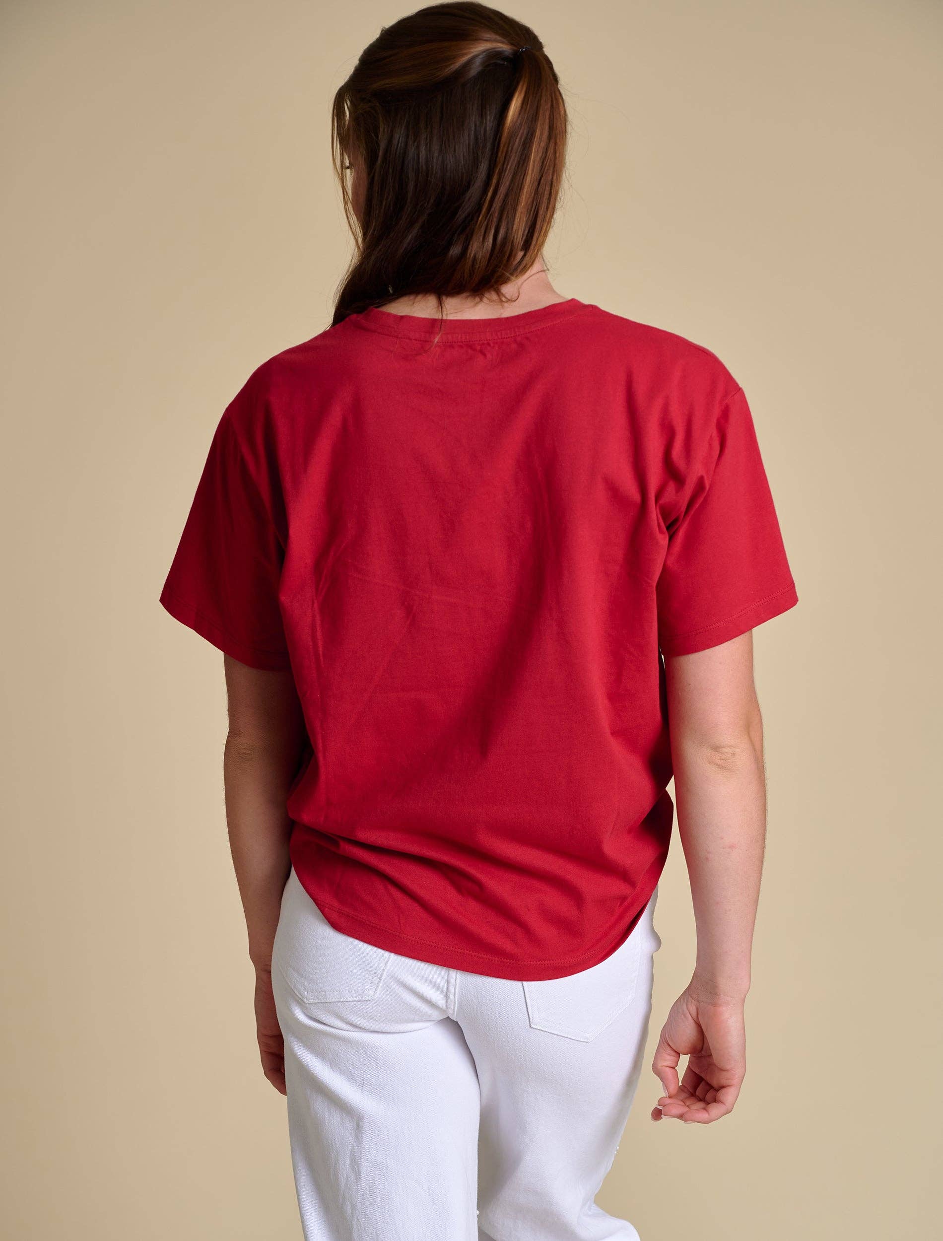 Stewart Simmons - Wholesale T-shirt met print - Dames - Het Varsity Boyfriend T-shirt | Arkansas2