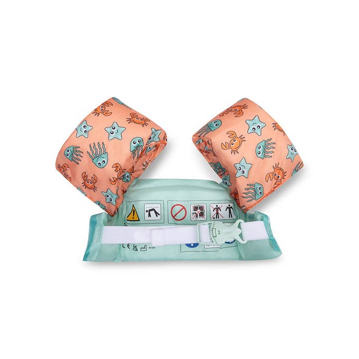 Groen Roze Swim Essentials | Groen/Roze Puddle Jumper 2-6 jaar for wholesale on Faire