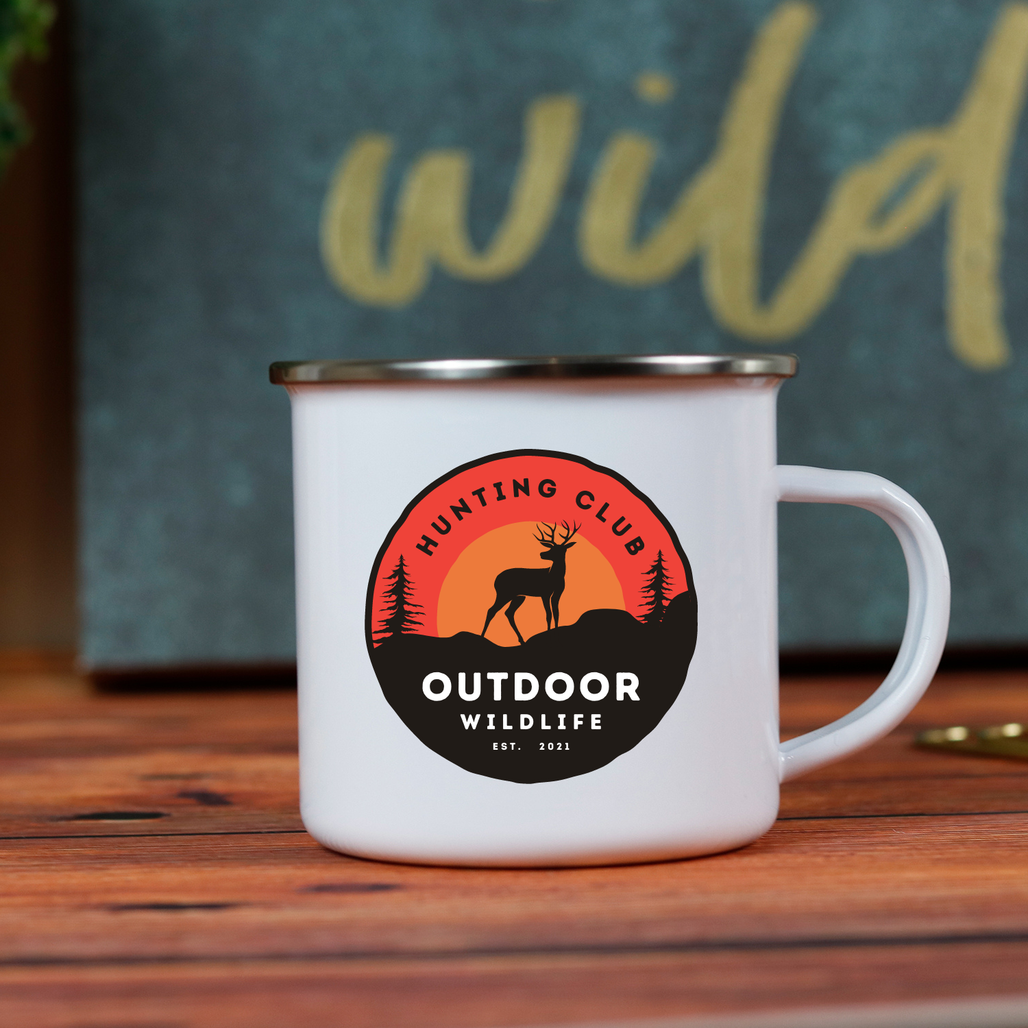 With Love Louise - Vendita all'ingrosso Tazza - Tazza da campo smaltata personalizzata per il tuo marchio: il tuo logo qui3