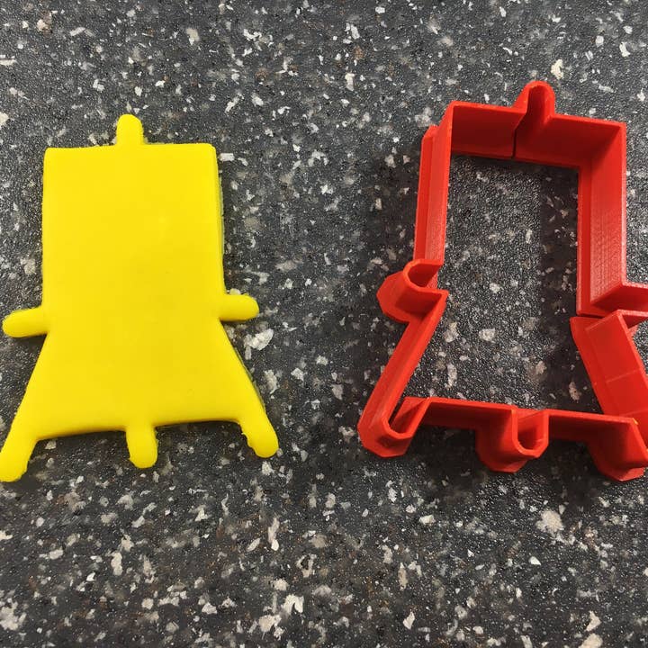 Art Easel Shape Cookie Cutter for wholesale by CookieCutterSupply
