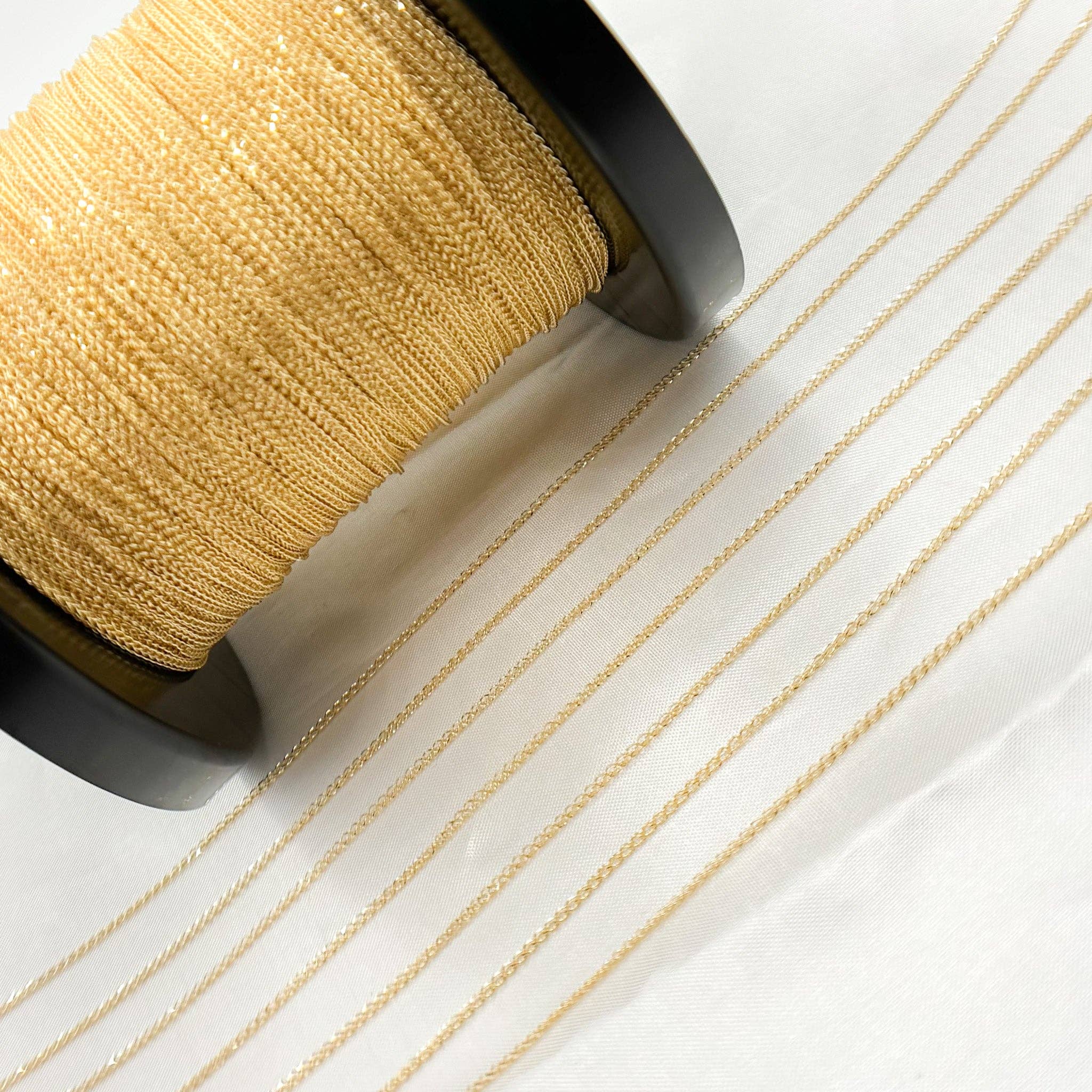 Jewels & Chains – wholesale Link & chain necklace – 020SPLT4ByFt. 14K Solid Gold Wheat Chain Necklace5