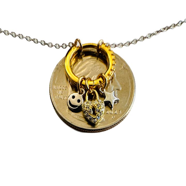 Modern Opus - Wholesale Pendant/Charm Necklace - Mix Charmed Lock NK