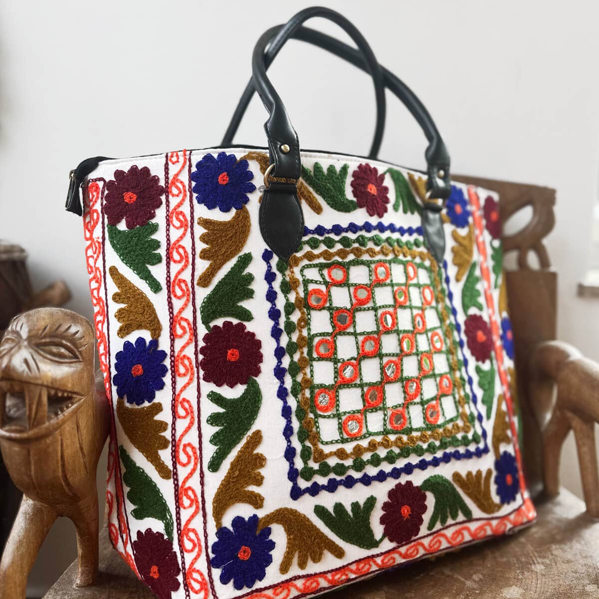 kikooni - Wholesale Weekender Bag - Women's - XL Weekender "Orange Check"7