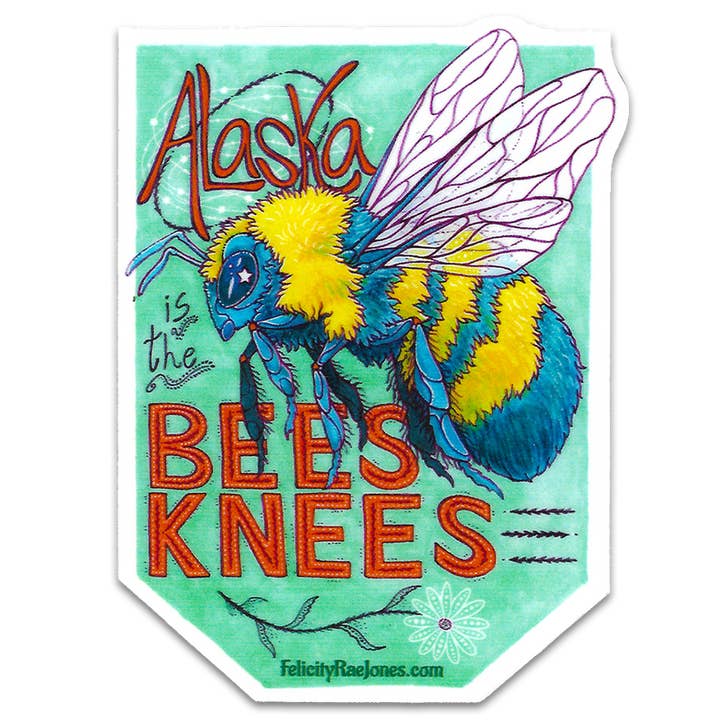 "AK is the Bees Knees" Vinyl Sticker and other Purchase Wholesale akt. Free Returns & Net 60 Terms on Faire trending on Faire.