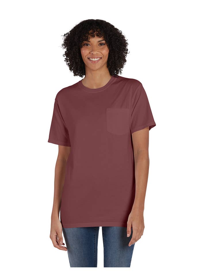 Total Apparel - Wholesale T-Shirt - Women's - ComfortWash by Hanes GDH150 - Garment-Dyed T-Shirt w/ Pocket16