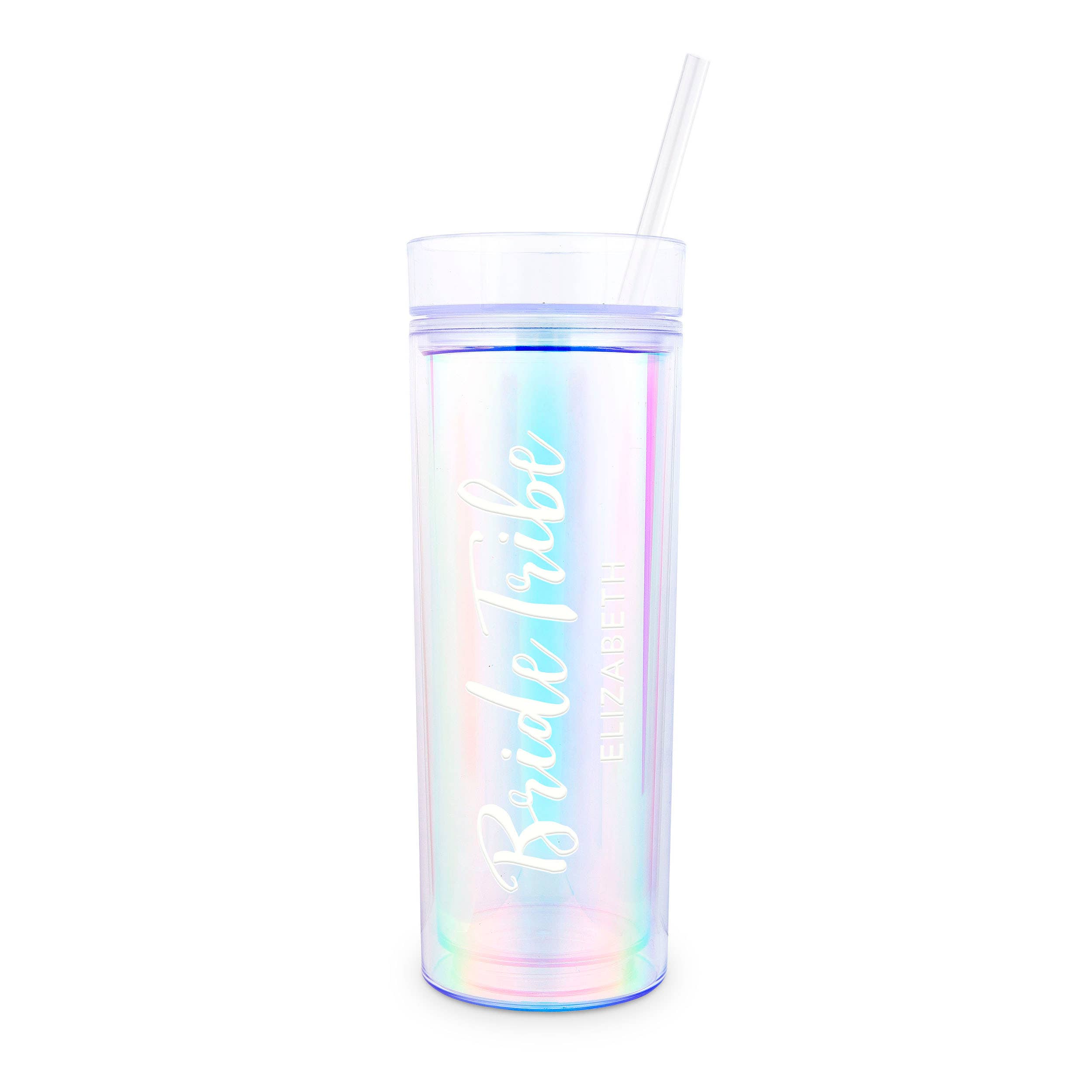 Weddingstar Inc. – wholesale Insulated mug/tumbler – 17 oz. Insulated Plastic Drink Tumbler - Bride Tribe1