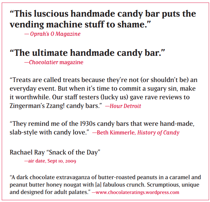 Zingerman's Candy Manufactory - Wholesale Chocolate Bar - Zzang! Candy Bar w/Display Box3