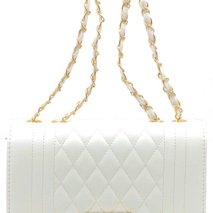 Borsa Y-A2.5 BAG1016-006-2 PU 25x18x11cm Bianca per la vendita all'ingrosso da parte di Menga Trading