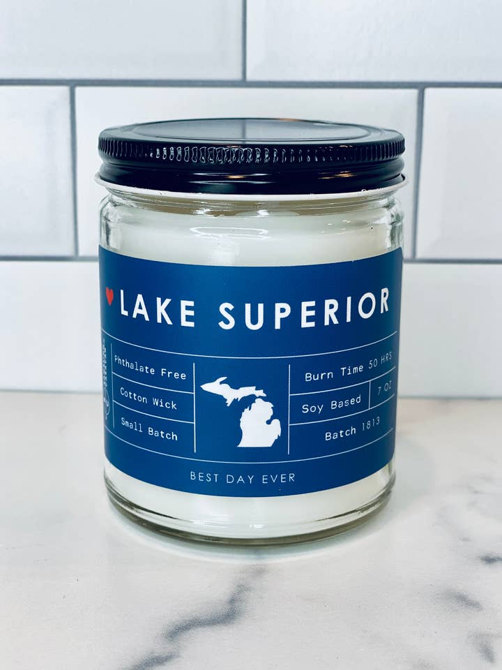 Lake Superior Candle for wholesale by Rambling Caravan
