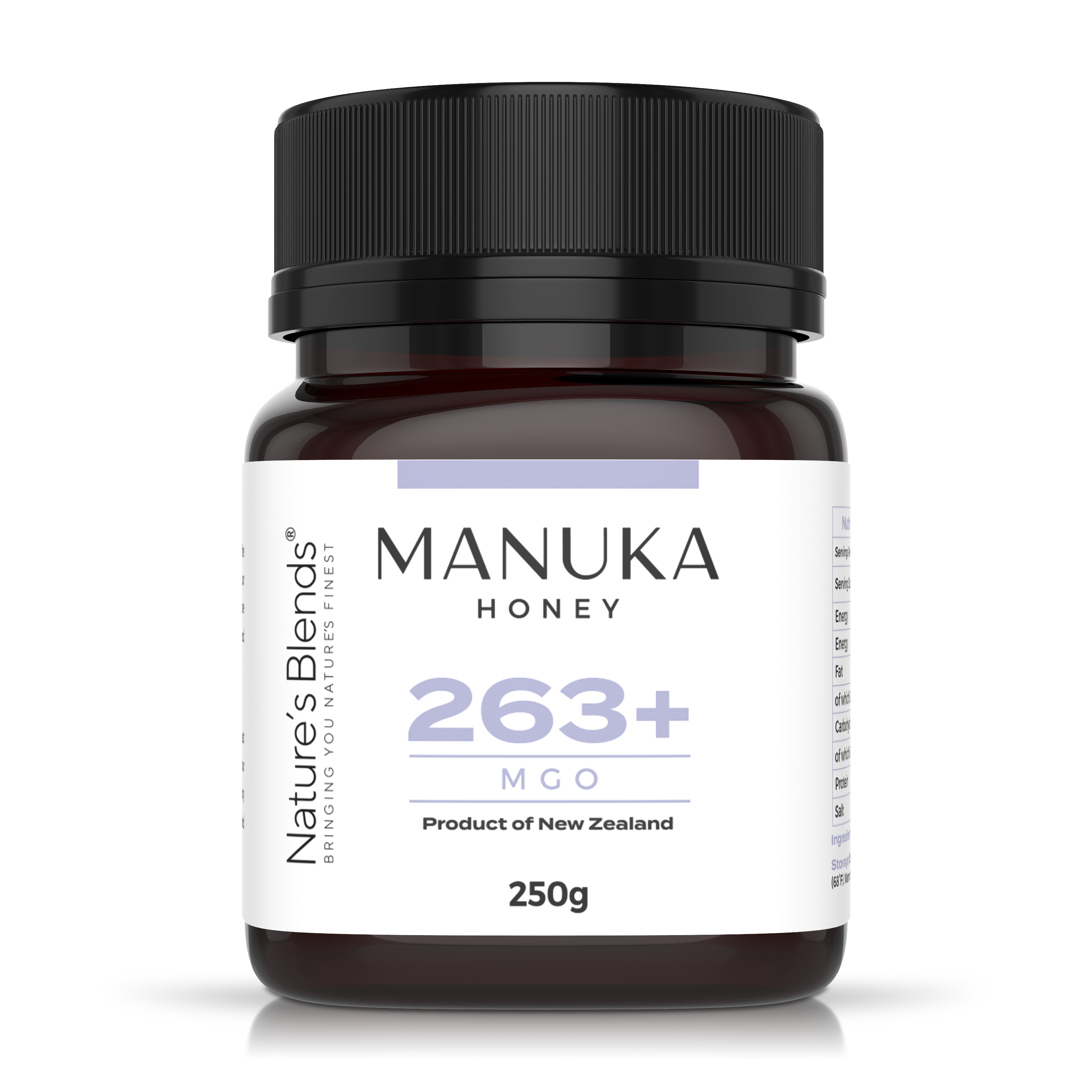 Nature’s Blends - Wholesale Honey - Manuka Honey 263+ MGO  250g0