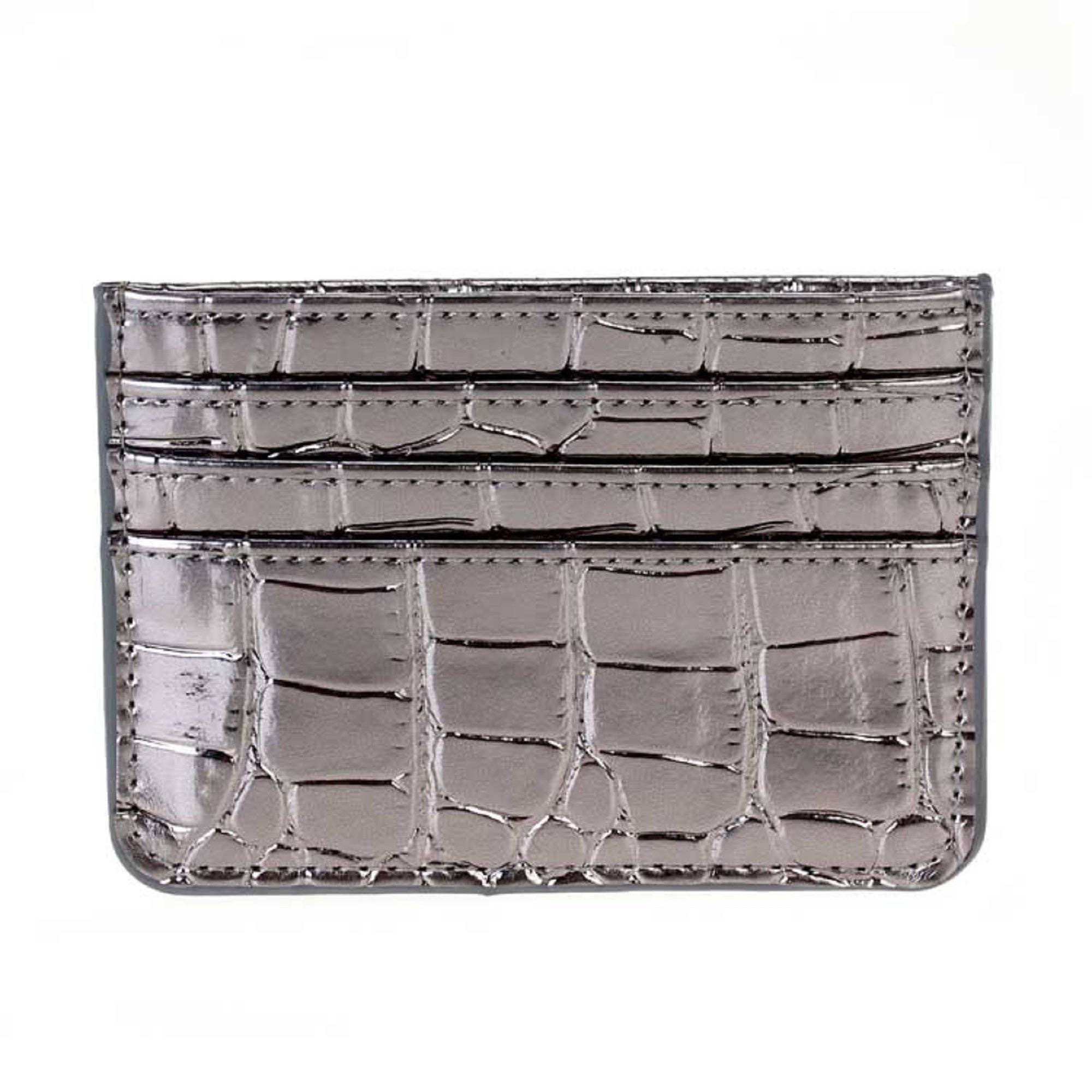MiMi Wholesale - Wholesale Card Holder - Women's - Tiara Crocodile Skin Slim Women's Card Holder/Wallet2