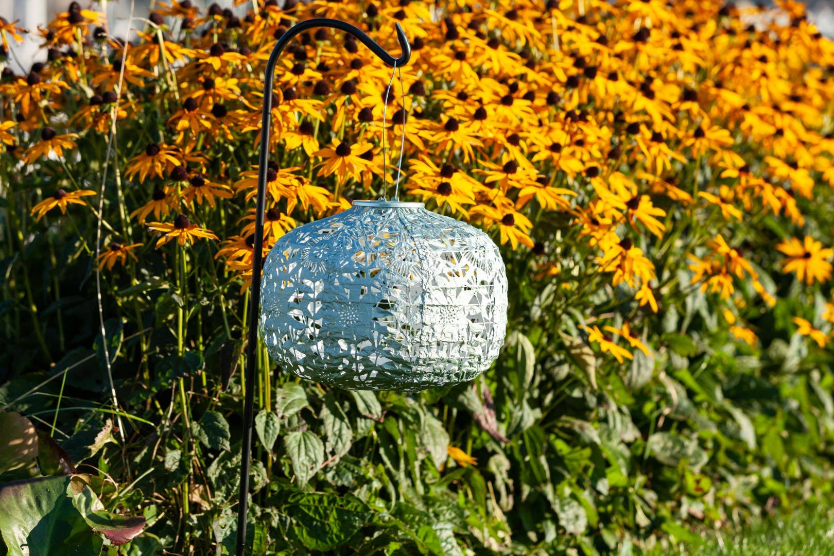 Allsop Home & Garden - Wholesale Outdoor/Lawn Light - Stella Square Sunflower 11" Solar Lantern - Sage16