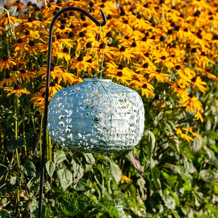 Allsop Home & Garden - Wholesale Outdoor/Lawn Light - Stella Square Sunflower 11" Solar Lantern - Sage16