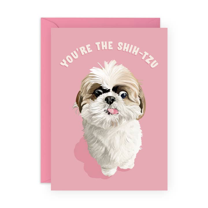 YOU’RE THE SHIH-TZU Funny Birthday Card for Him, Her for wholesale by Central 23 Cards