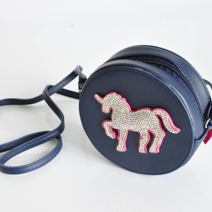 DPH Design GmbH - Wholesale Crossbody Bag - Kids - Horse bag, round, blue