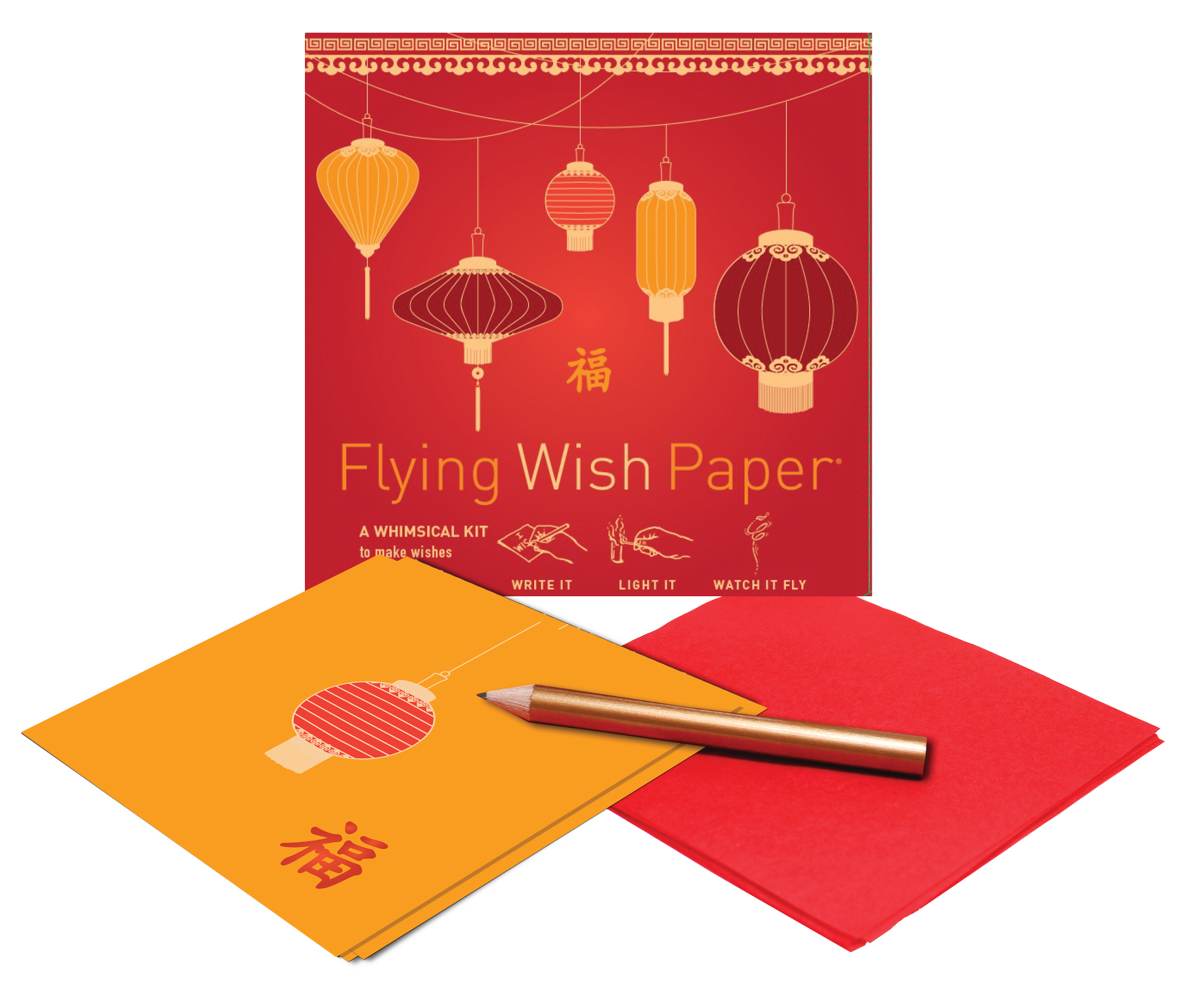 FLYING WISH PAPER ® - Venta al por mayor Tarjetas de "Buena suerte" - BUENA FORTUNA, KIT DE DESEOS™ Suministros Metafísicos para Rituales de Deseos1
