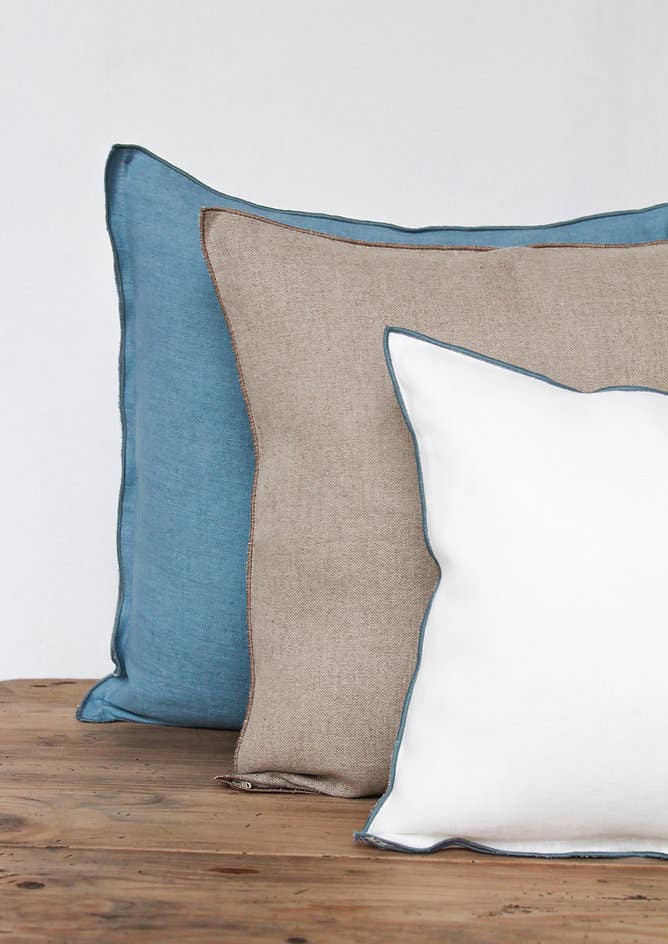 Giardino Segreto - Wholesale Throw/Decorative Pillow - Pure linen cushion CORDONCINO14