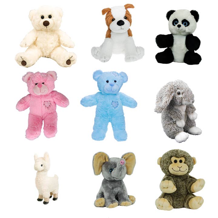 BEARegards, LLC - Wholesale Stuffed/plush toy – Kids & baby - Make a Teddy bear party; unstuffed 8 " animal skins. 12/box3
