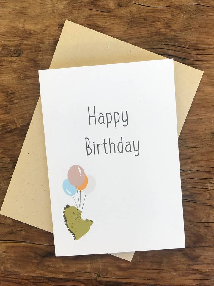 Happy Birthday Dinosaur for wholesale by To & From Cards