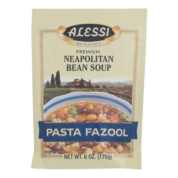 Alessi Neapolitan Bean Soup, Pasta Fazool, 6-Pack, 6 oz for wholesale by Everyday Supply Co