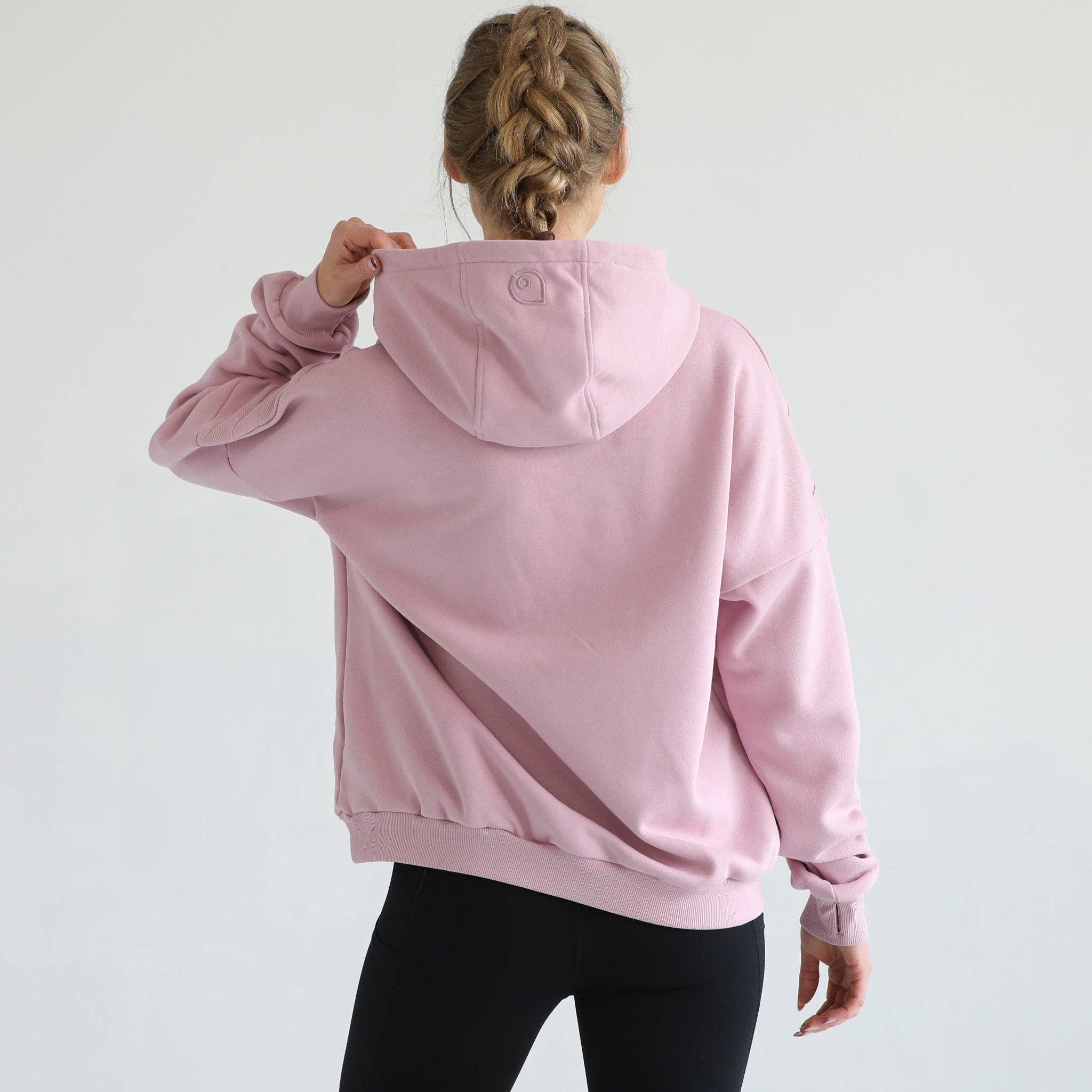 Lavender Smoke Isabella Ultra Soft Oversized Nursing & Pregnancy Hoodie (Lavender Smoke) for wholesale on Faire2