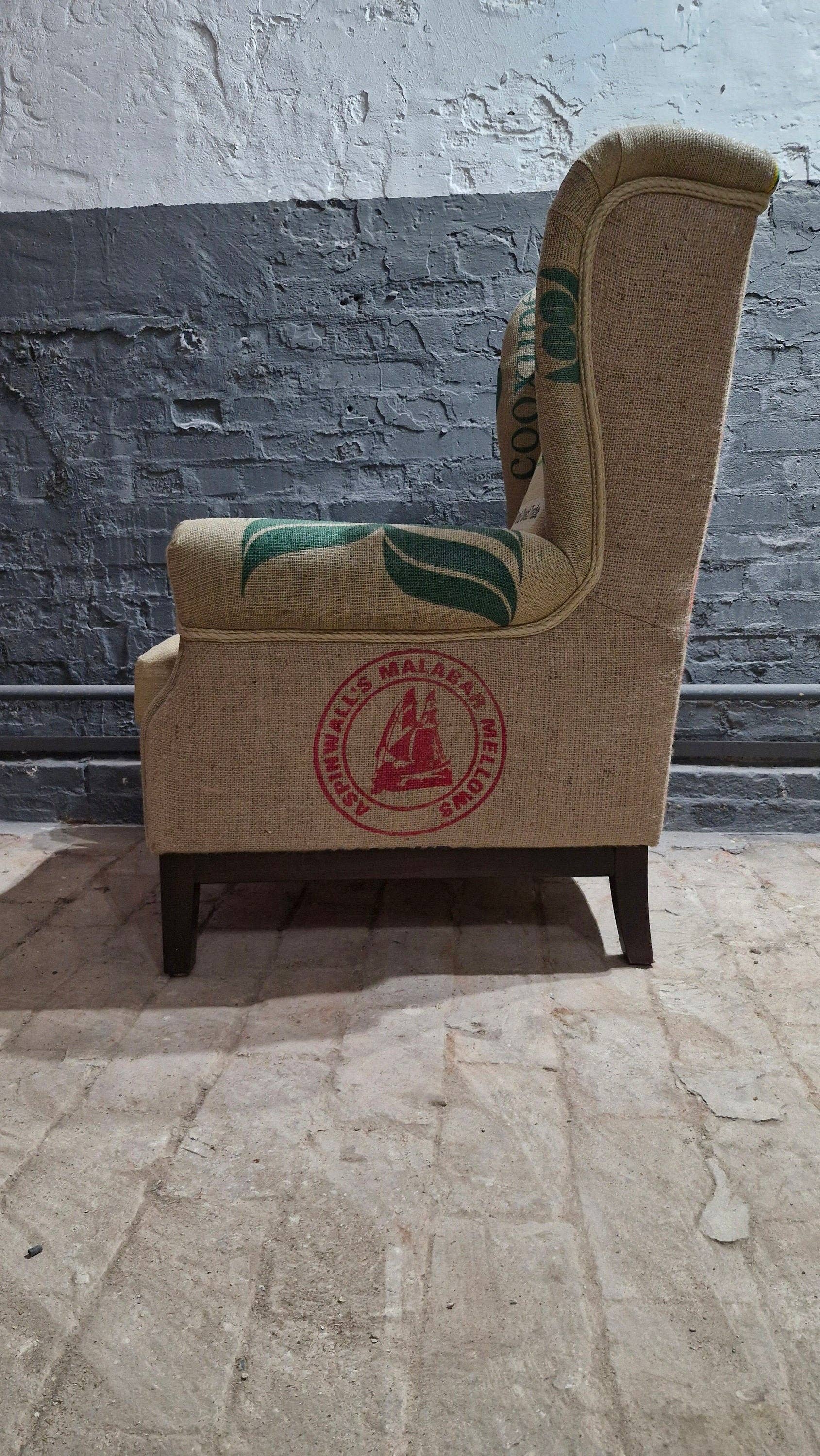 CAFFAHHAUS - Vente Chaises - Fauteuil vintage durable en sacs de café recyclés - collection « Sostinible Lampocoy » par CAFFAHHAUS3