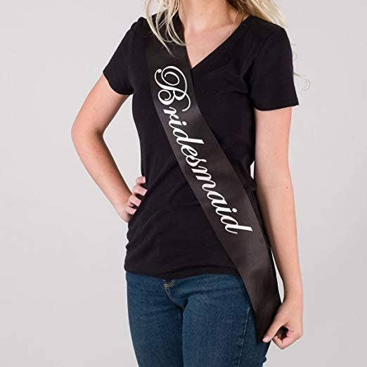Ella Celebration - Wholesale Party Favor - Bridesmaid Sash (Set of 5)1