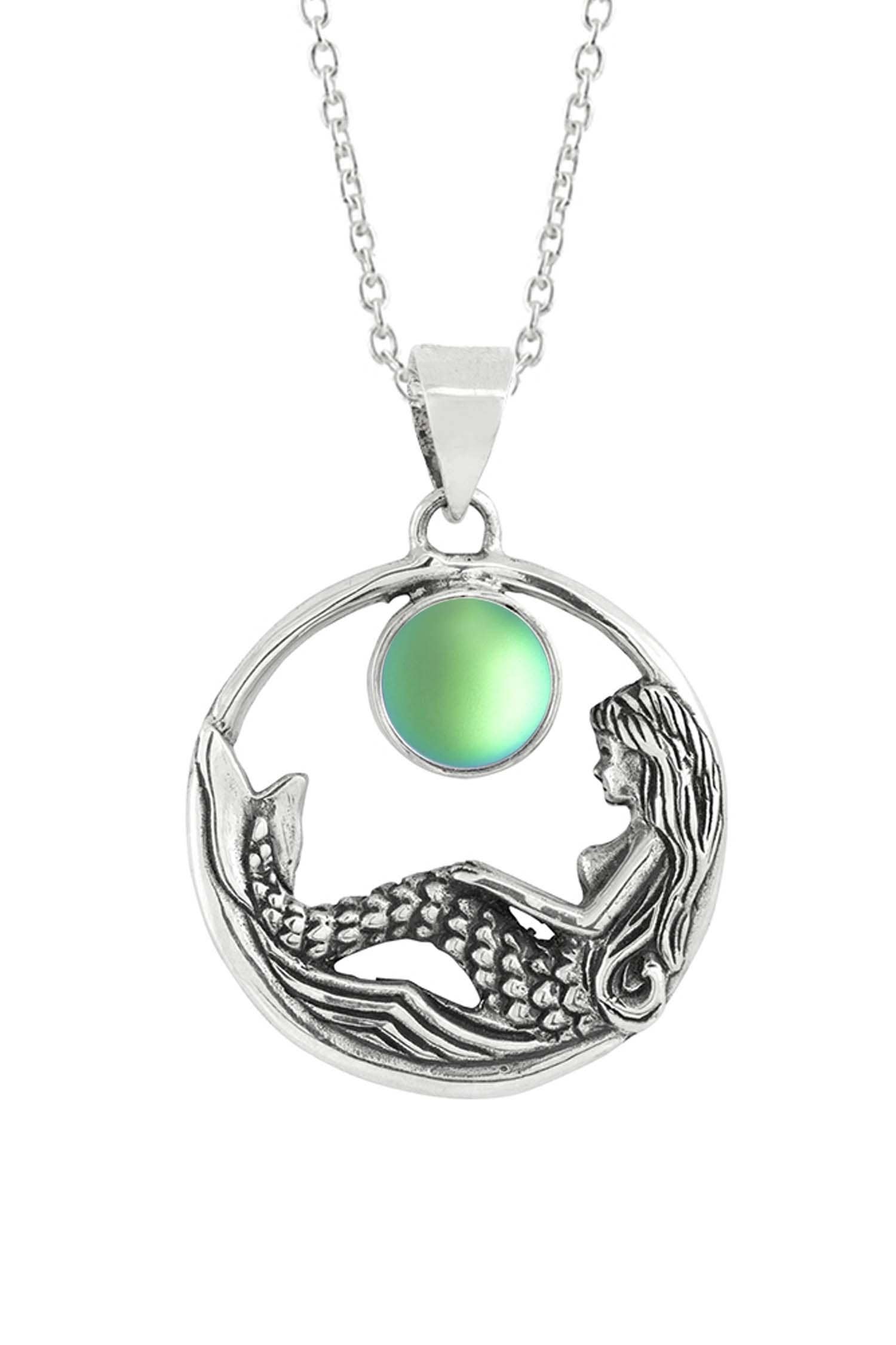 LeightWorks - Wholesale Pendant/Charm Necklace - Mermaid Pendant Sterling Silver Crystal Jewelry Sea Necklace6