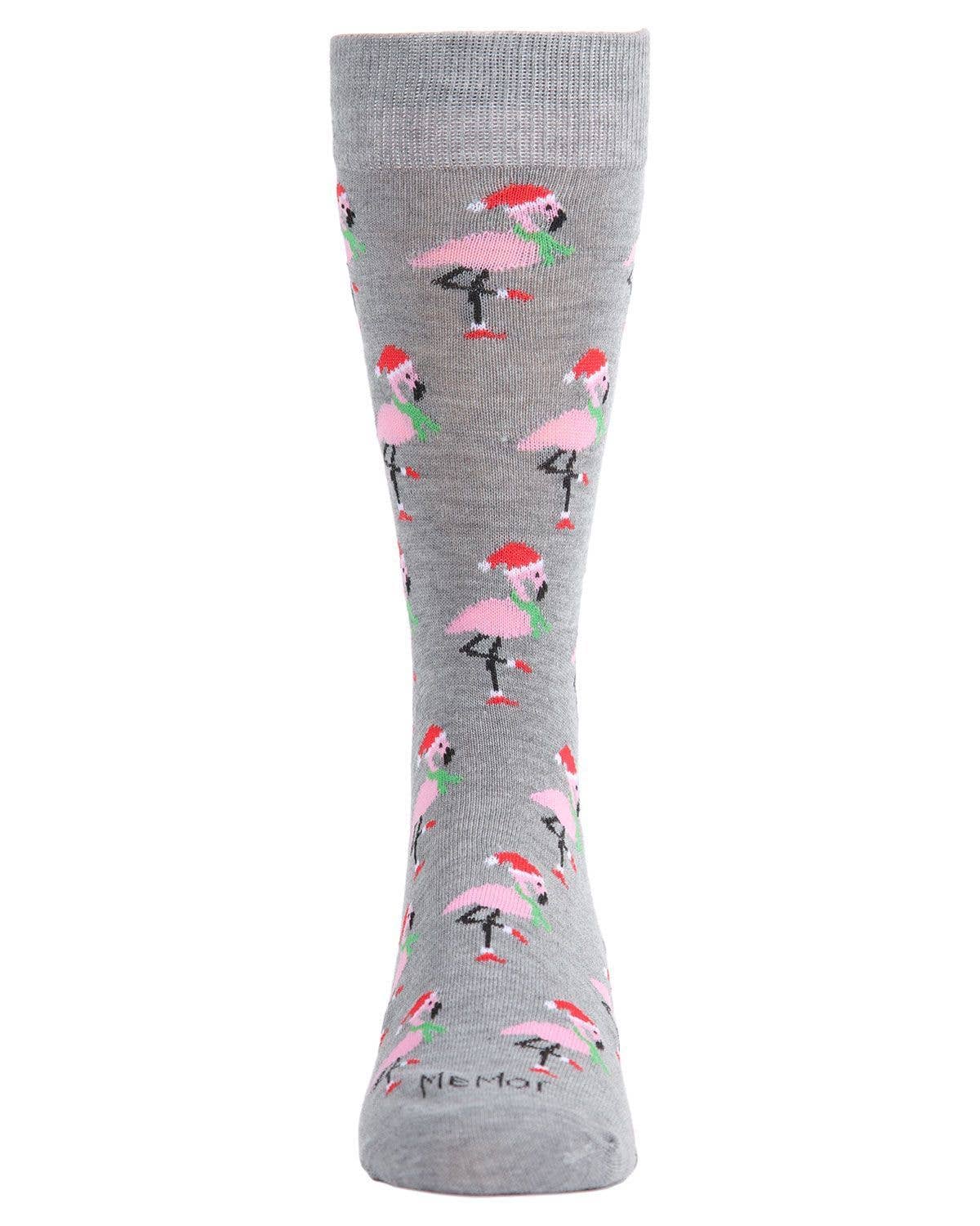 Infinity Classics International Inc. - Wholesale Socks - Men's - MeMoi Flamingos Men's Crew Socks4