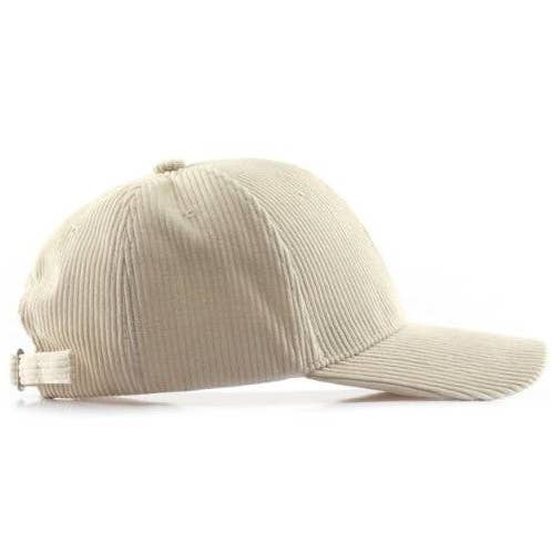 Legend Cap Basic - boss - Corduroy - White for wholesale by Eindbaas Apparel