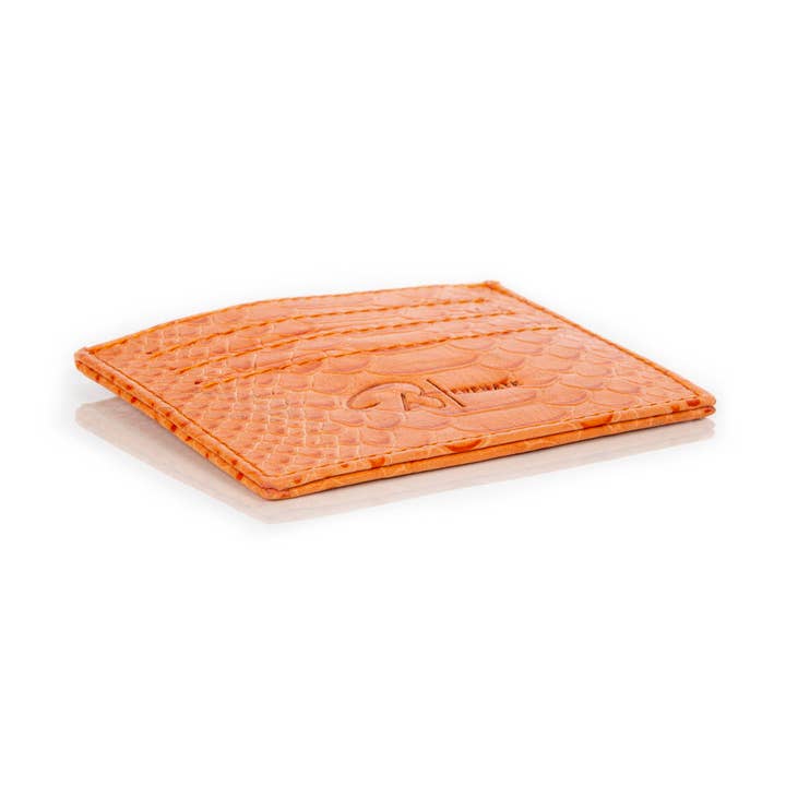 Benenate - Wholesale Card Holder - Women's - Orange Python 333 Card Case2