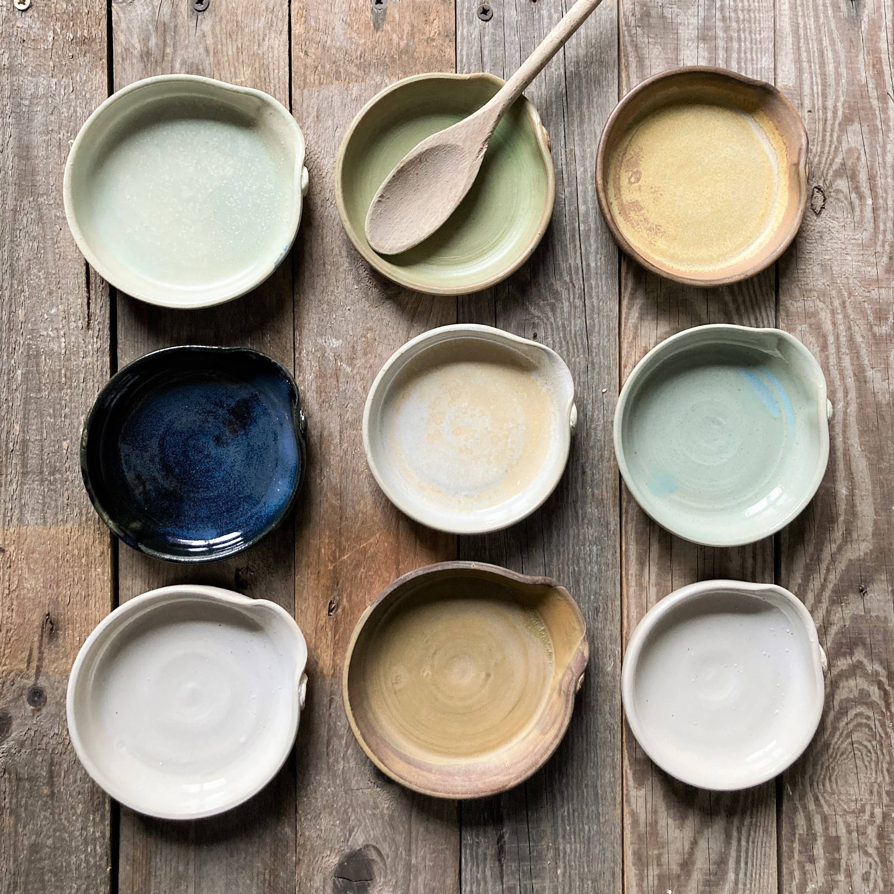 L'Officina – Engroshandel Skeholder – Blå skeholder i stentøj1