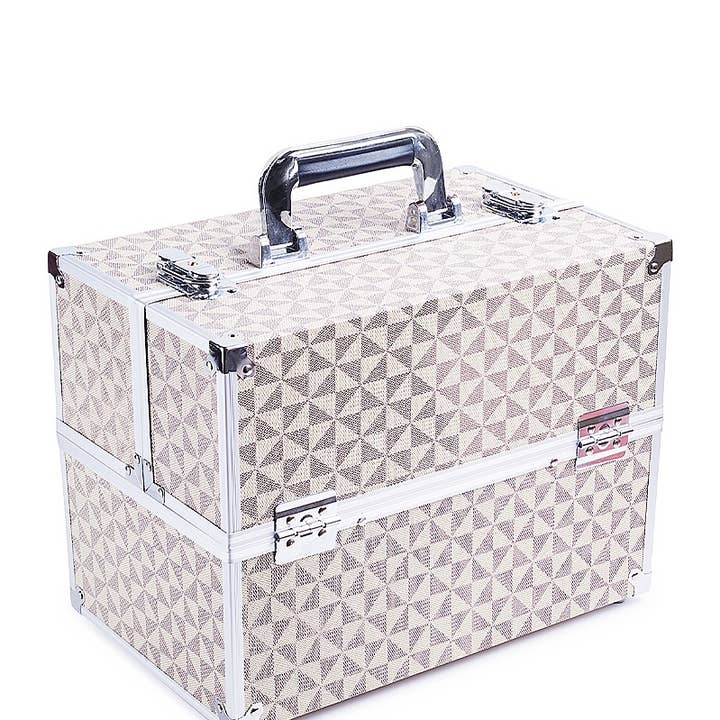 PINEAPPLE Beauty – wholesale Makeup storage box – Romantic Beauty CCB-207 Monogram Makeup Box - 1pc1