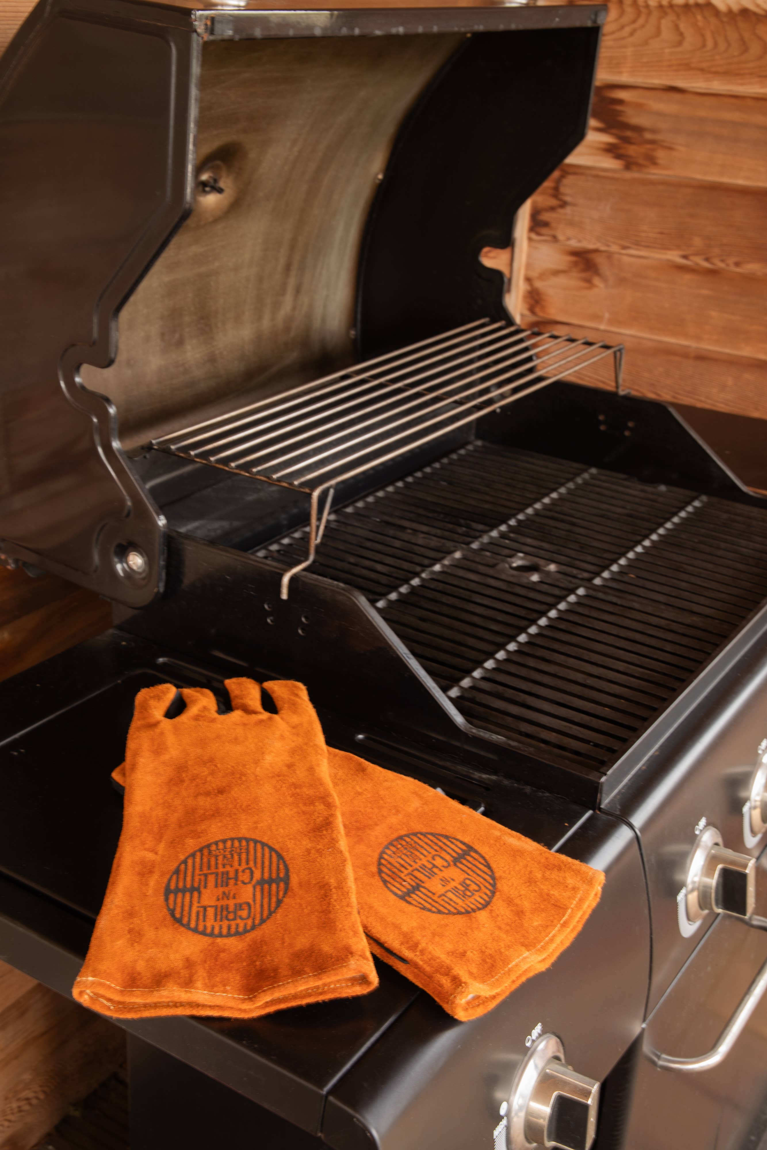 Tiseco - Wholesale Outdoor Grill Tools - BBQ gloves - cow leather - 19x36 cm2