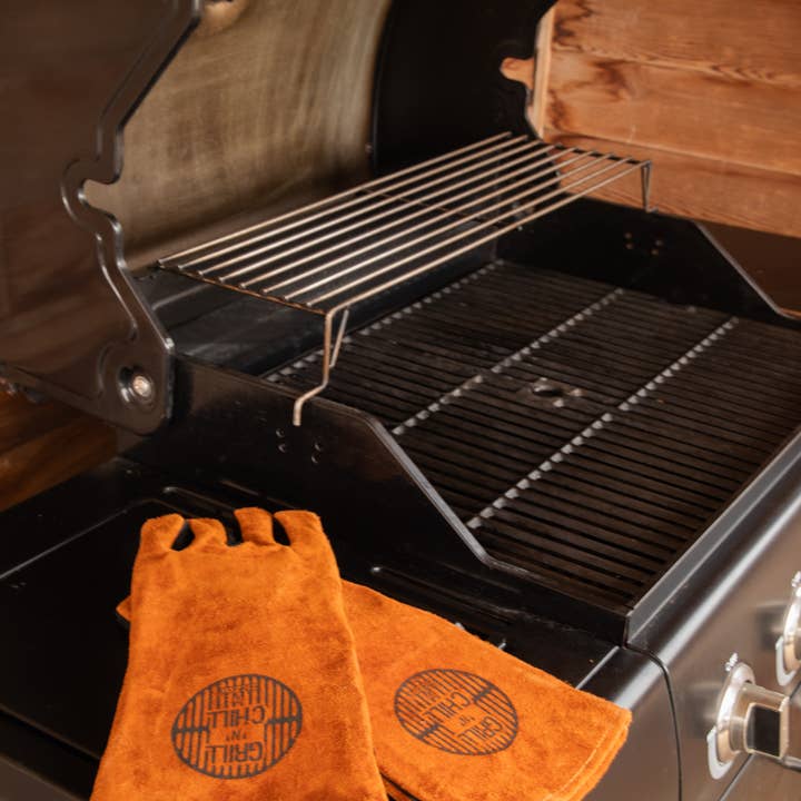 Tiseco - Wholesale Outdoor Grill Tools - BBQ gloves - cow leather - 19x36 cm2